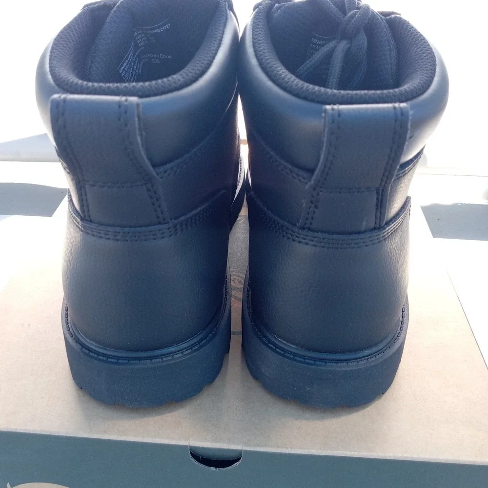 Brahma Men's Mass Soft Toe Work Boots Size 9 Black Oil‎ & Slip Resistant Sole